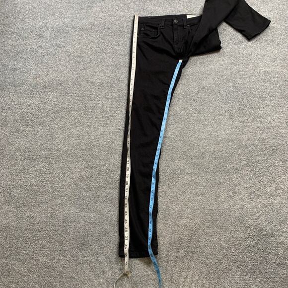 Rag & Bone Jeans Womens 27 Black Very Skinny 9 Inch Stretch Ankle Cotton Tencel - Picture 4 of 10
